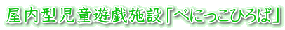 屋内型児童遊戯施設「べにっこひろば」